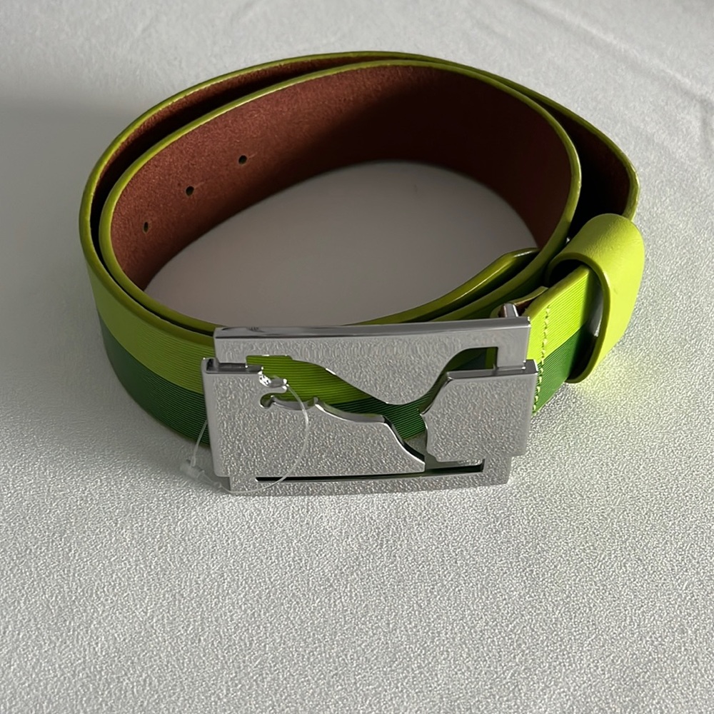 PUMA Lime Green Belt Size M